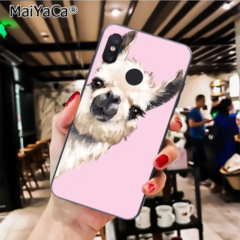 MaiYaCa Cute Animal Alpaca lama Llama Colorful Phone Case for Xiaomi Redmi8 4X 6A Redmi Go Redmi5 5Plus Note7 8ProA1 A2Lite
