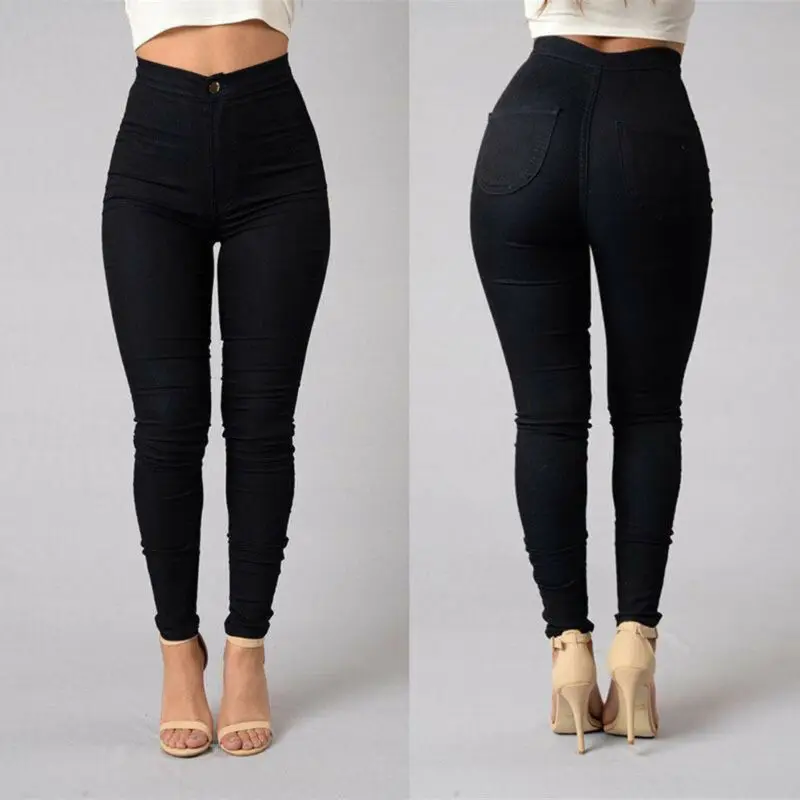 Hirigin 5 Colors Style Women Denim Skinny Leggings Pants High Waist Stretch Jeans Pencil Trousers Plus Size S-3XL Hirigin 5 Colors Style Women Denim Skinny Leggings Pants High Waist Stretch Jeans Pencil Trousers Plus Size S-3XL