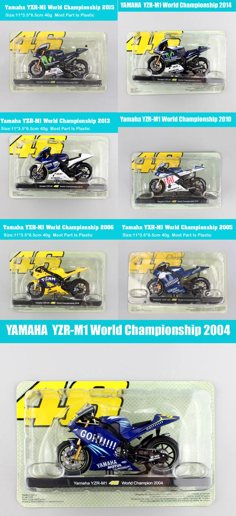 Дети 1/18 масштаб LEO мини YAMAHA YZR-M1 чемпионат мира мото rcycle литые Автомобили Модель гоночной машины мото велосипед игрушки Миниатюрный