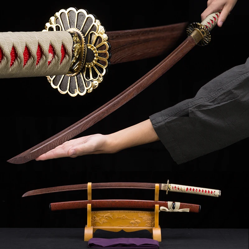 Las mejores ofertas en Hoja de acero de damasco Oro katanas japonesas de  colección