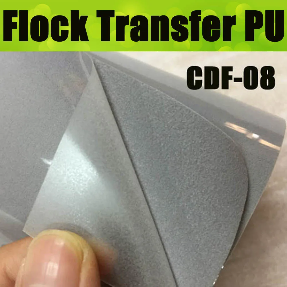 CDF-03, красный,, пленка из флока для переноса тепла, флок, винил для переноса с размером: 50X100 см/лот