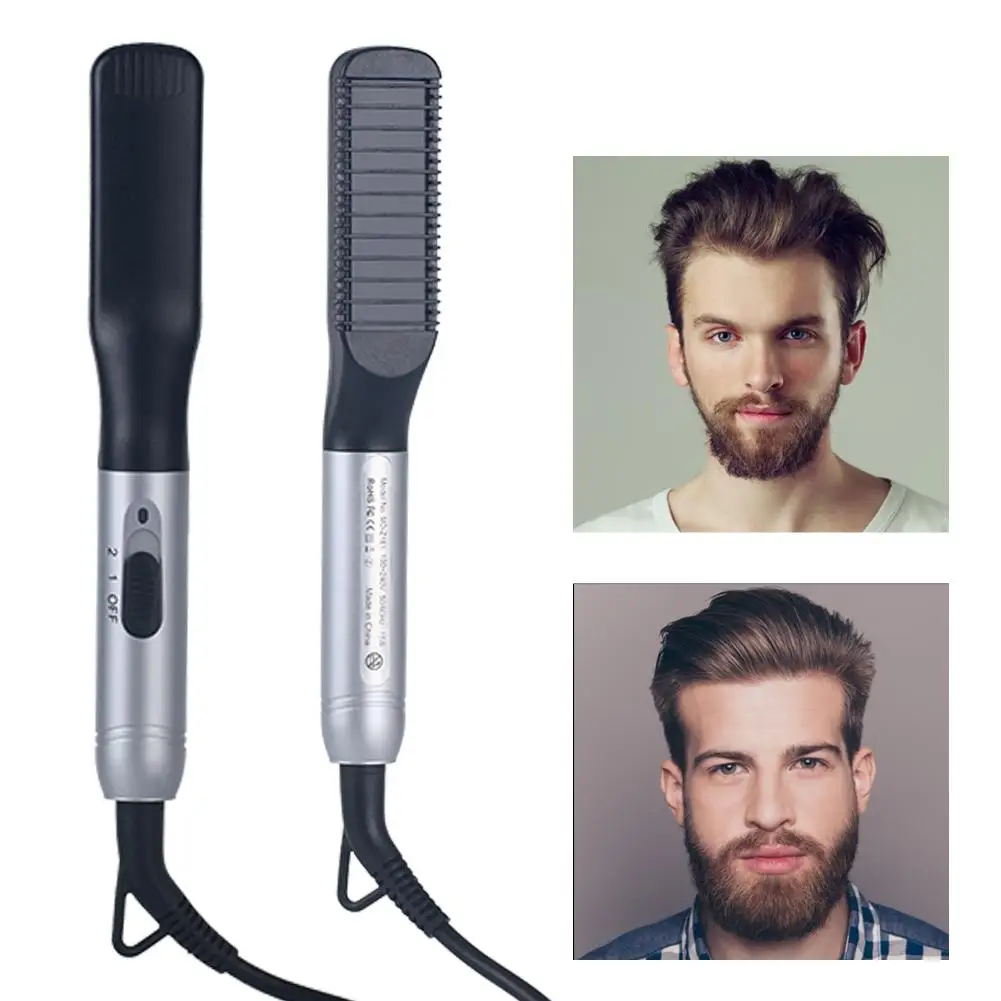 

Men Beard Straightener Hair Comb Quick Hair Styler Permed Clip Comb Electric Hair Tool Multi-Function Modeling Massage Comb 24P