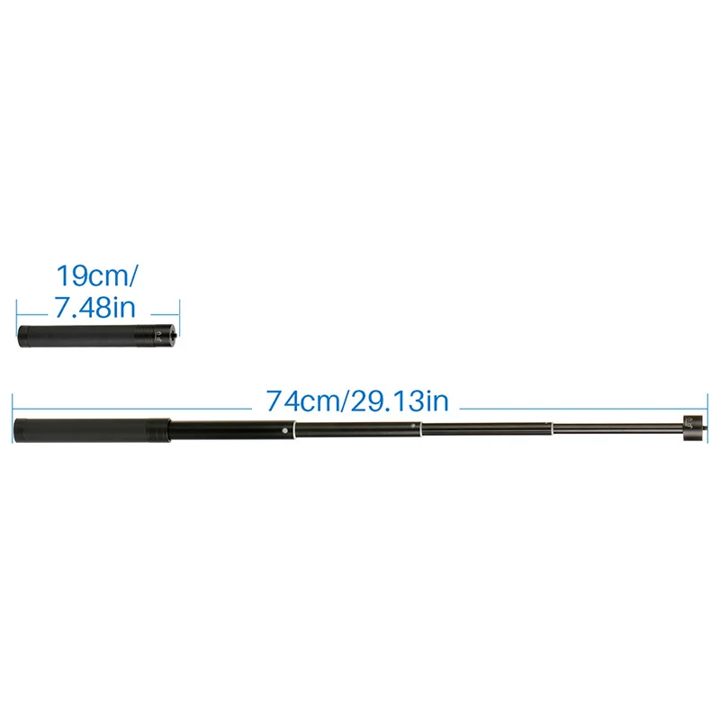 

Extension Pole Telescopic Rod Tripod for Camera Phone Handheld Gimbal Stabilizer GV99