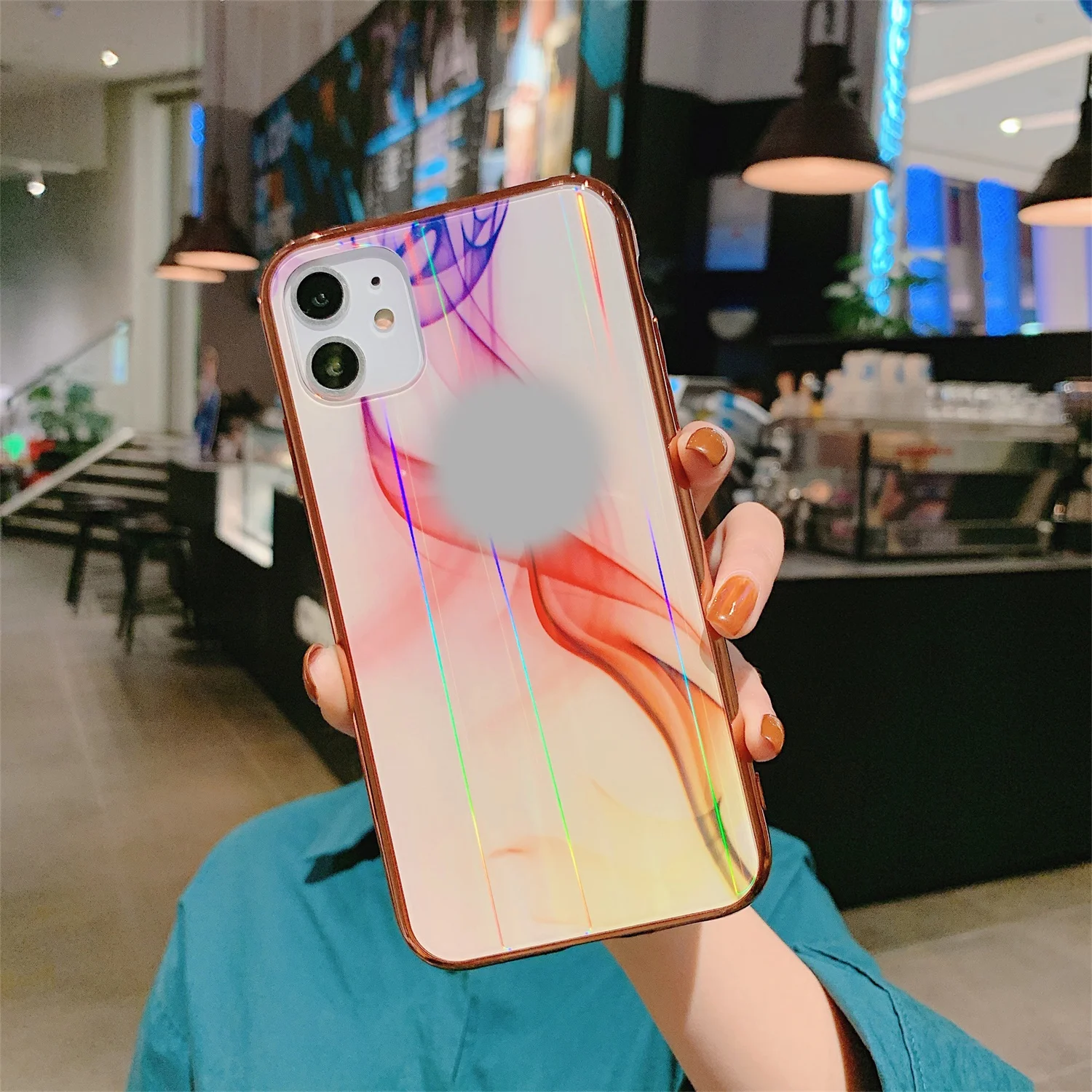 LISCN стекло защитный чехол для телефона для iPhone 11 Pro Max XR XS MAX X Закаленное Стекло разноцветный чехол для iPhone 7 8 6 6splus
