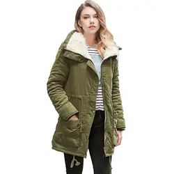 Sisjuly 2019 зимнее Женское хлопковое пальто для похудения плюс размер 3XL длинные плиссированные шерстяные теплые парки повседневная мягкая