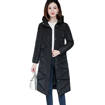 

Korean Style 2020 Winter Jacket Women Stand Collar Solid Black White Female Down Coat Loose Oversized Womens Short Parka R3