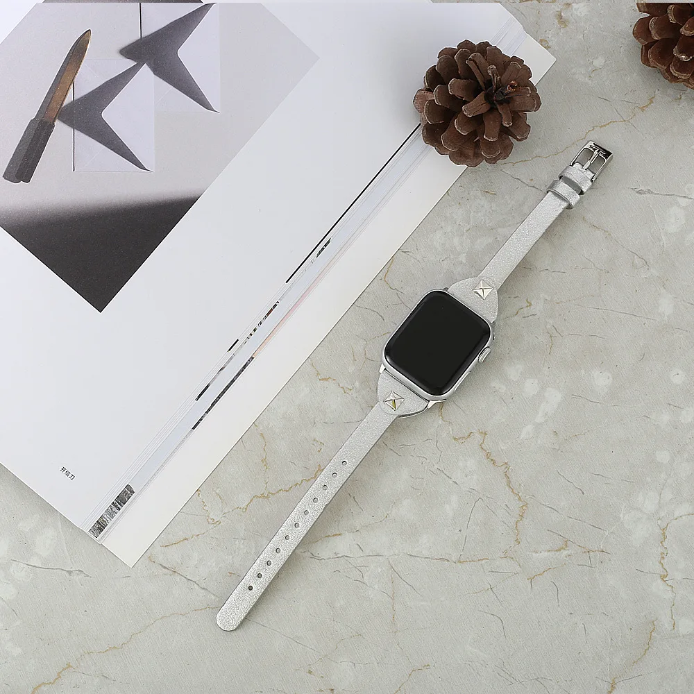4 цвета ремешки для Apple Watch кожаный ремешок 44 мм 38 мм 42 мм ремешки для iWatch 5 4 3 2 1 браслет розовое золото 40 мм кожаный ремешок
