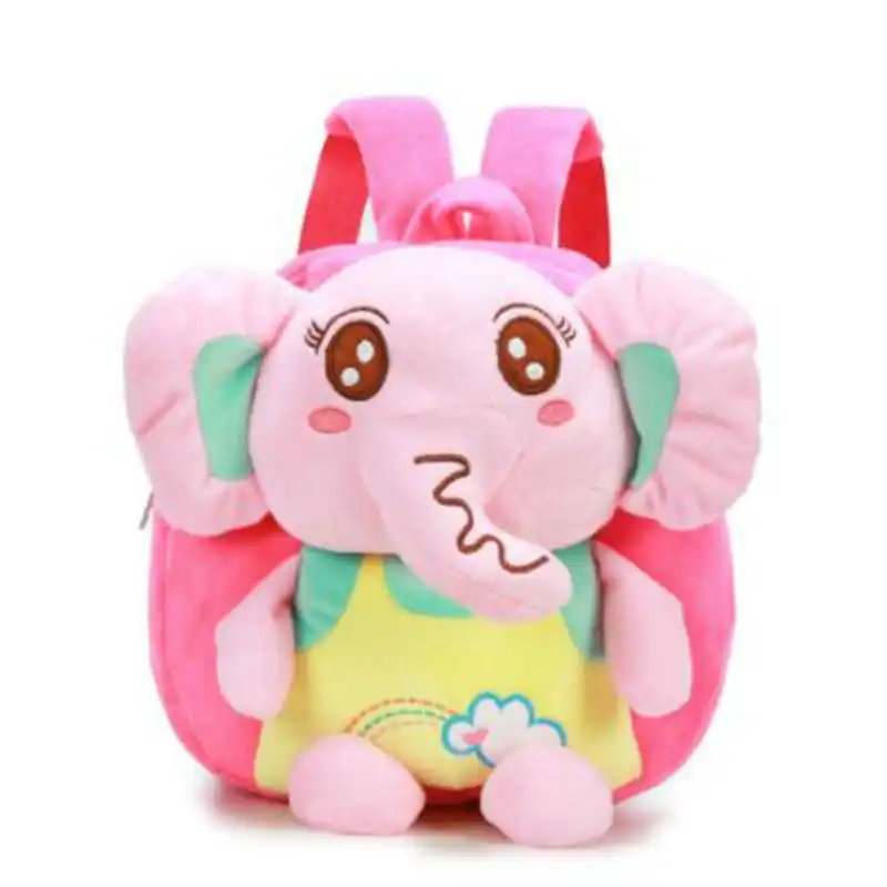 Children Cartoon Elephant Backpack Kindergarten School Bag For Girls