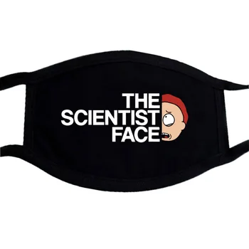 

Morty And Rick man Cartoon Print Mouth Muffle Face Teeth Kawaii Mouth Women Men Party Masks New cotton mask