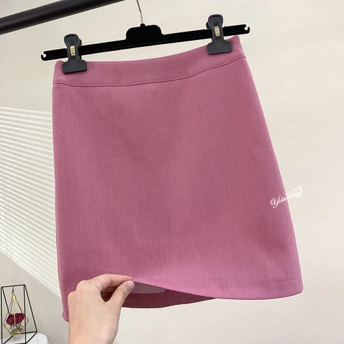 pink Юбки трапециевидной формы с высокой талией, Новое поступление, женские сексуальные однотонные вечерние мини-юбки в повседневном стиле - Цвет: pink