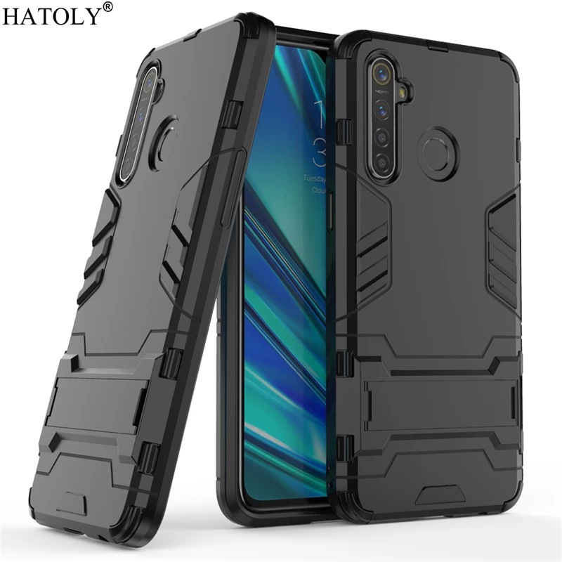 Чехол для OPPO Realme 5 Pro силиконовый чехол броня робота задней панели телефона из ТПУ
