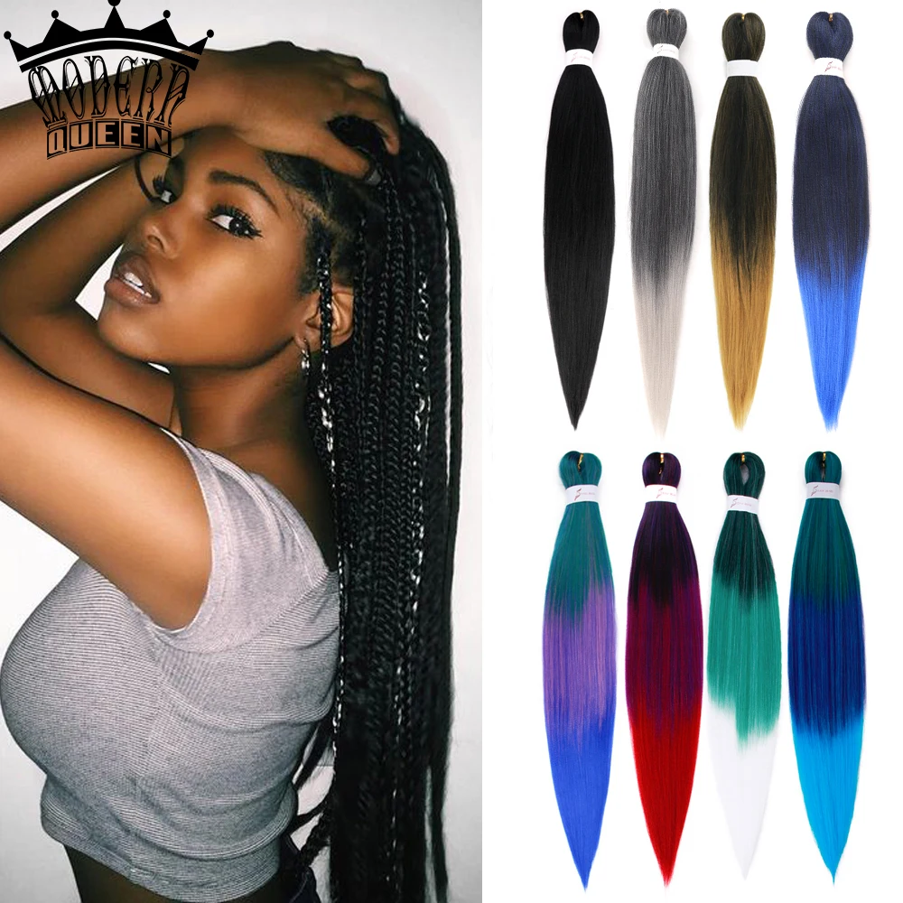 Ombre Ez Braids Crochet Hair Kanekalon Fiber Xpression Pre