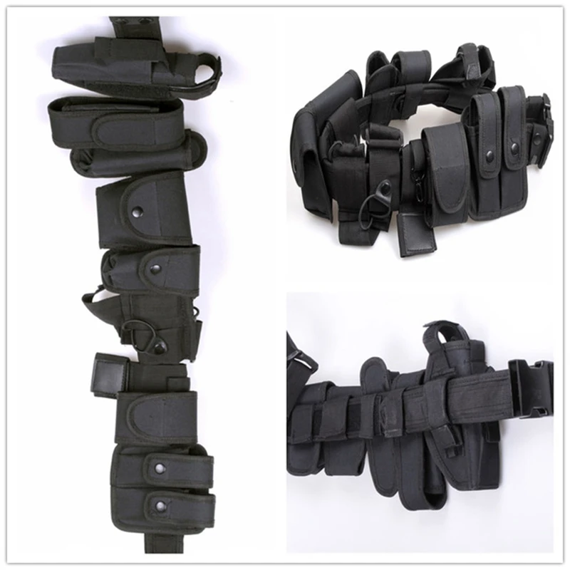 10pcs Multifunctional Security Belts Outdoor Tactical Military Training Polices 