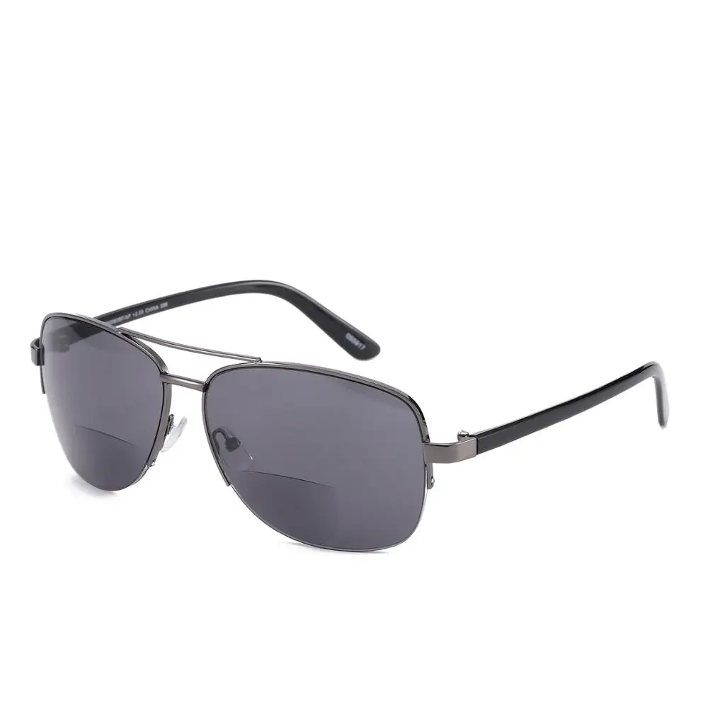

2020 new sunglasses half frame sunglasses reading glasses double light lens coating one mirror dual purpose