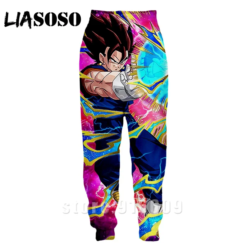 22 LIASOSO, мужские и женские спортивные штаны с 3d принтом, популярные аниме DBZ Dragon Ball Z Super Saiyan Goku, повседневные тренировочные штаны, штаны для бега - Цвет: 22