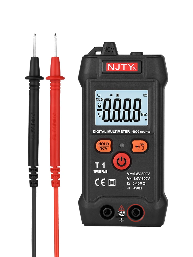 Цифровой мультиметр Professional True RMS вольтметр NCV AC DC 600V непрерывный Омметр зуммер