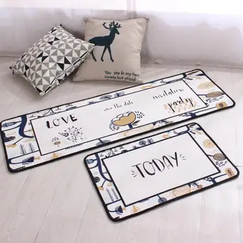

Cartoon Long Non-Slip Kitchen Mat Cover Absorbent Entrance Door Mat Prayer Carpet Bath Carpet Outdoor Corridor Area Carpet