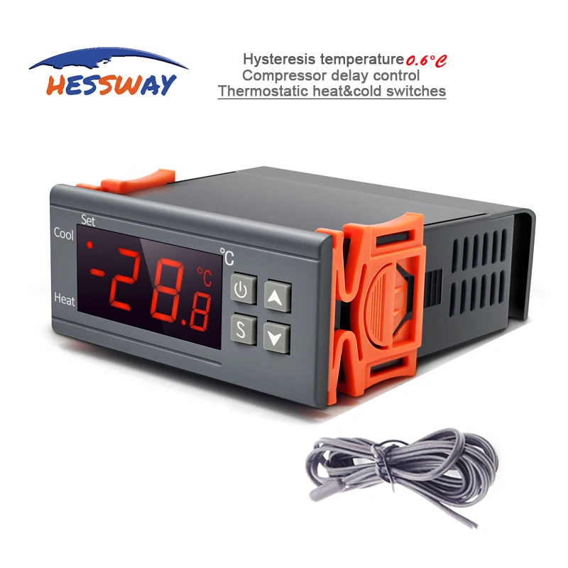 

220VAC 16A/10A Cool&heat thermostatic controls thermostat for compressor refrigerator