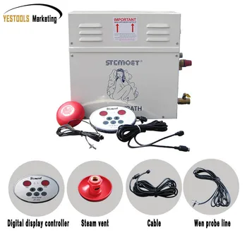 

6KW Steam Generator Sauna Steam Bath Machine For Home Sauna Room SPA Fumigation Machine 220V/380V With Digital Controller