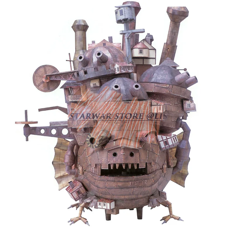 

Howl's Moving Castle 3D Paper Model 50cm Tall Land Version Model Educational 3D Puzzle Handmade Toys Present Gift for Children