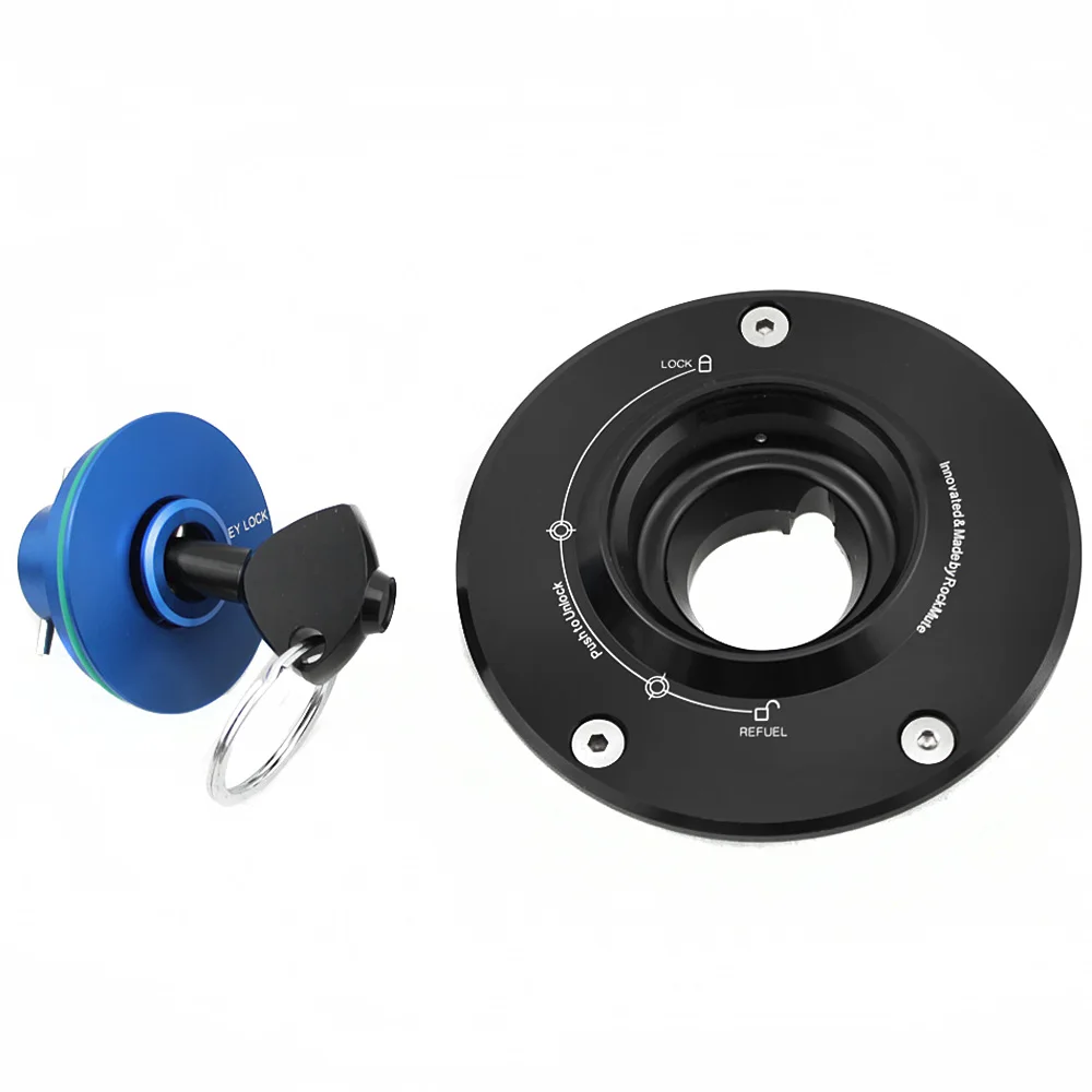 Ключ замок газовый топливный бак Крышка для Yamaha YZF R6/R1/R25/R3 YZF-R125 YZF-R15 XJR1300 FJR1300 XT1200ZE XV950 V-MAX мотоцикла - Цвет: Blue