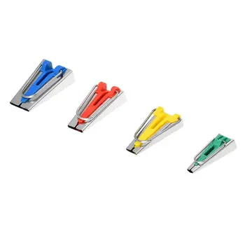 

Set of 4 Size Fabric Bias Tape Maker Tool Sewing Quilting 6mm/12mm/18mm/25mm