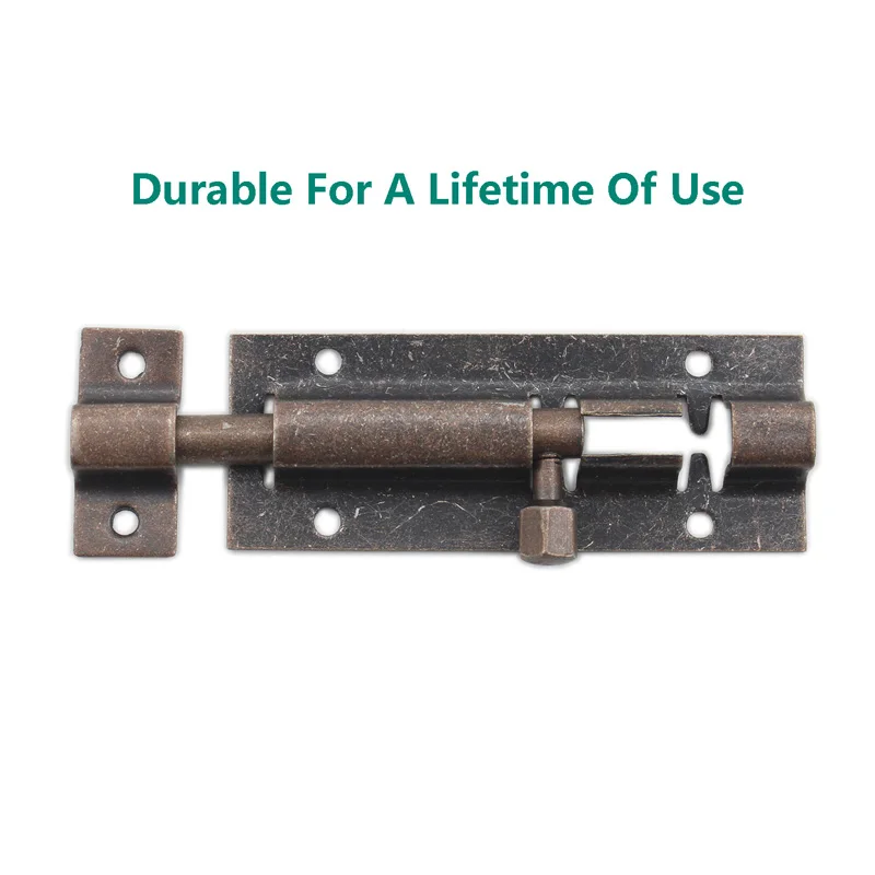 Barrel Bolt Lock,3'' Door Security Slide Latch Lock,Thickened Door Latch Lock,Stainless Steel Slide Lock with Screws 2 Pcs