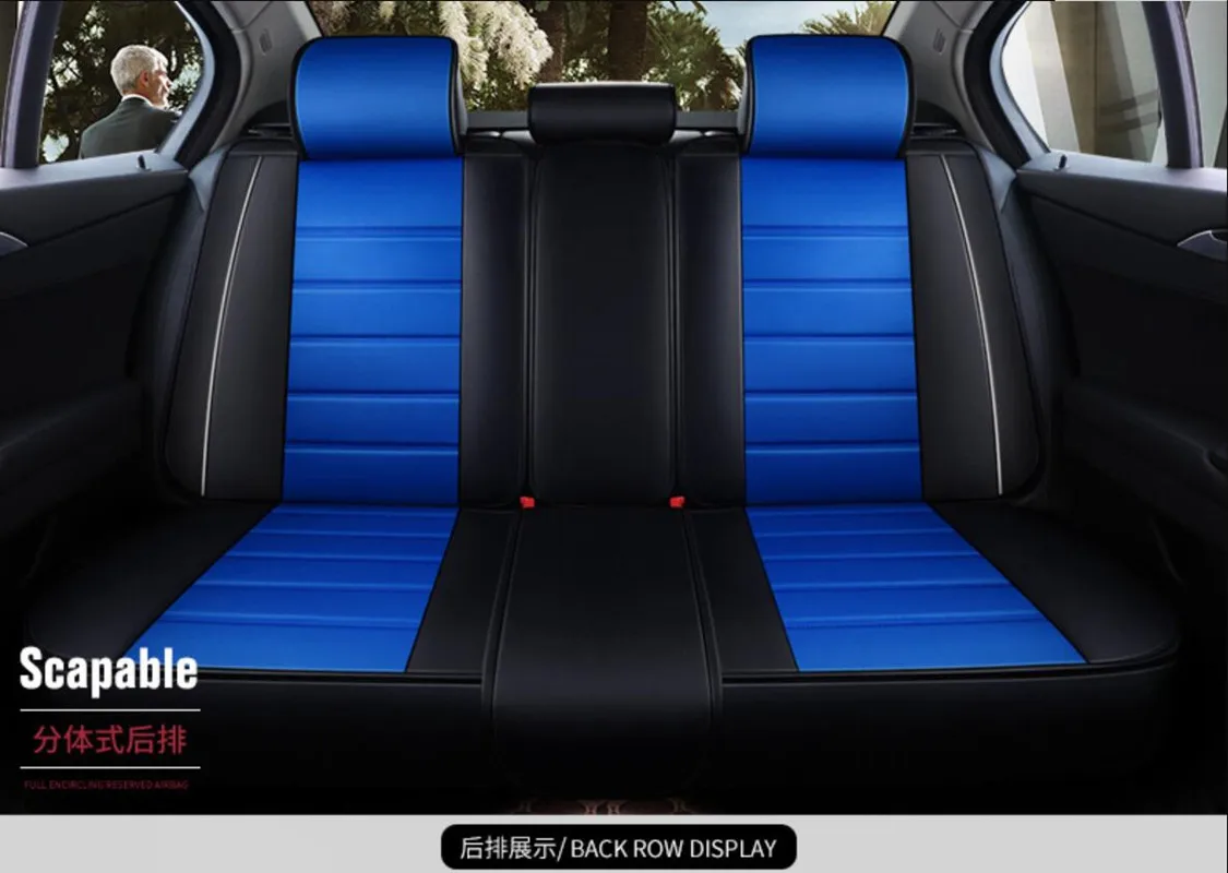 Sitzbezüge Auto Leder Autositzbezüge Universal Set für BMW E46 E90 E39 G30  E60 E36 F10 F30 E87 X5 E70 E53 E34 F20 E30 E92 E91 F11 E90 F31 X3 E83 ,  Kissen