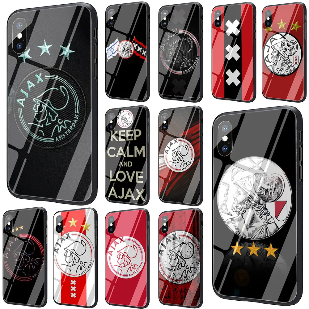 Чехол для телефона EWAU Ajax Team из закаленного стекла чехол iPhone SE 2020 11 Pro 6 6S Plus 7 8 X XS XR