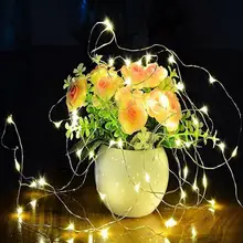 Гирлянда светодиодный светильник-гирлянда свеча Фея 20 светодиодный S люстра falsh лампа украшения-фонари для рождественской вечеринки в помещении и на открытом воздухе