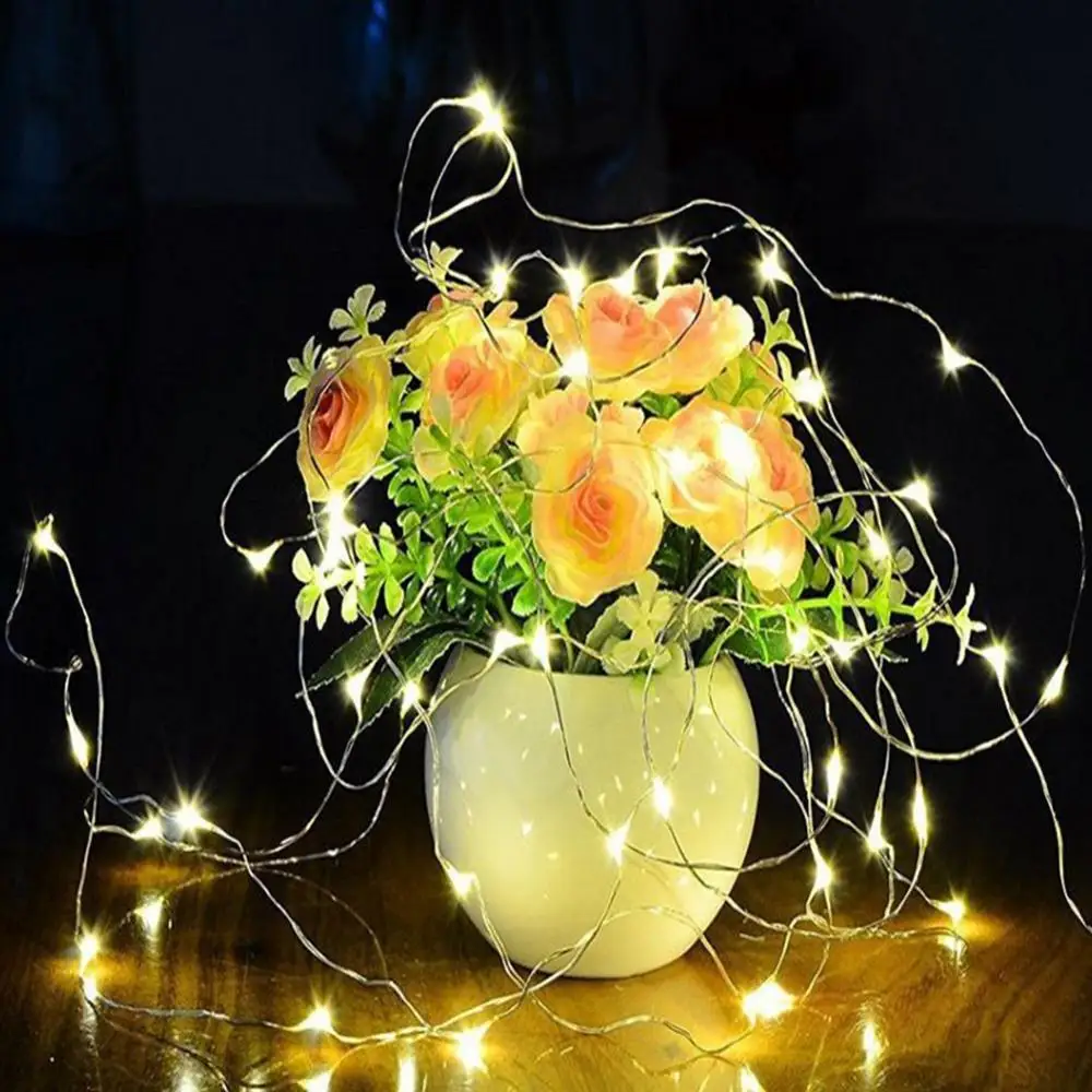 

Garland LED string light Candle fairy 20 LEDS chandelier falsh lamp lantern decorations for christmas party indoor outdoor