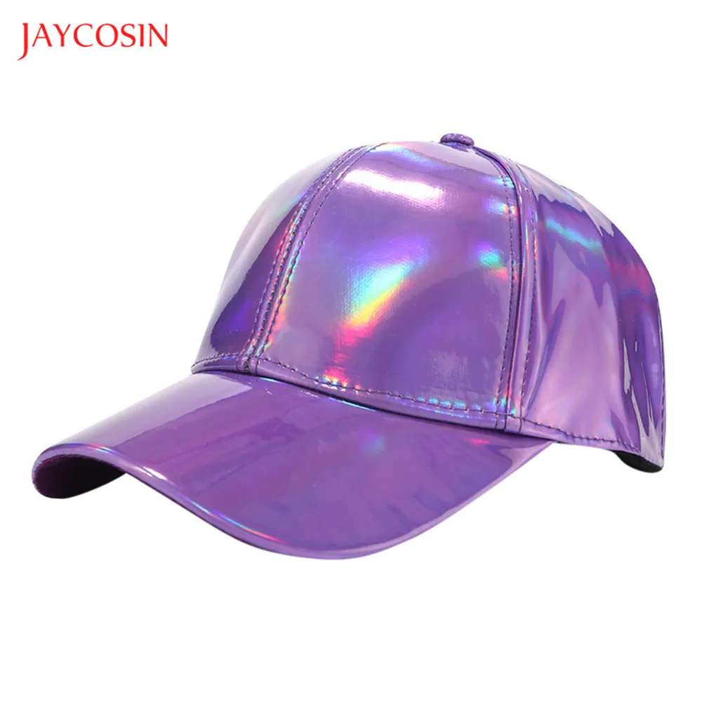 Joycosin модные унисекс хип-хоп бейсболки, повседневные лакированные кожаные бейсболки, женские шапки, одноцветные регулируемые мужские кепки s