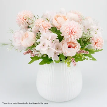 

Artificial Peony Tea Rose Flowers Camellia Silk Fake Flower Simulation Flower Peony Hydrangea Wedding Celebration Bouquet