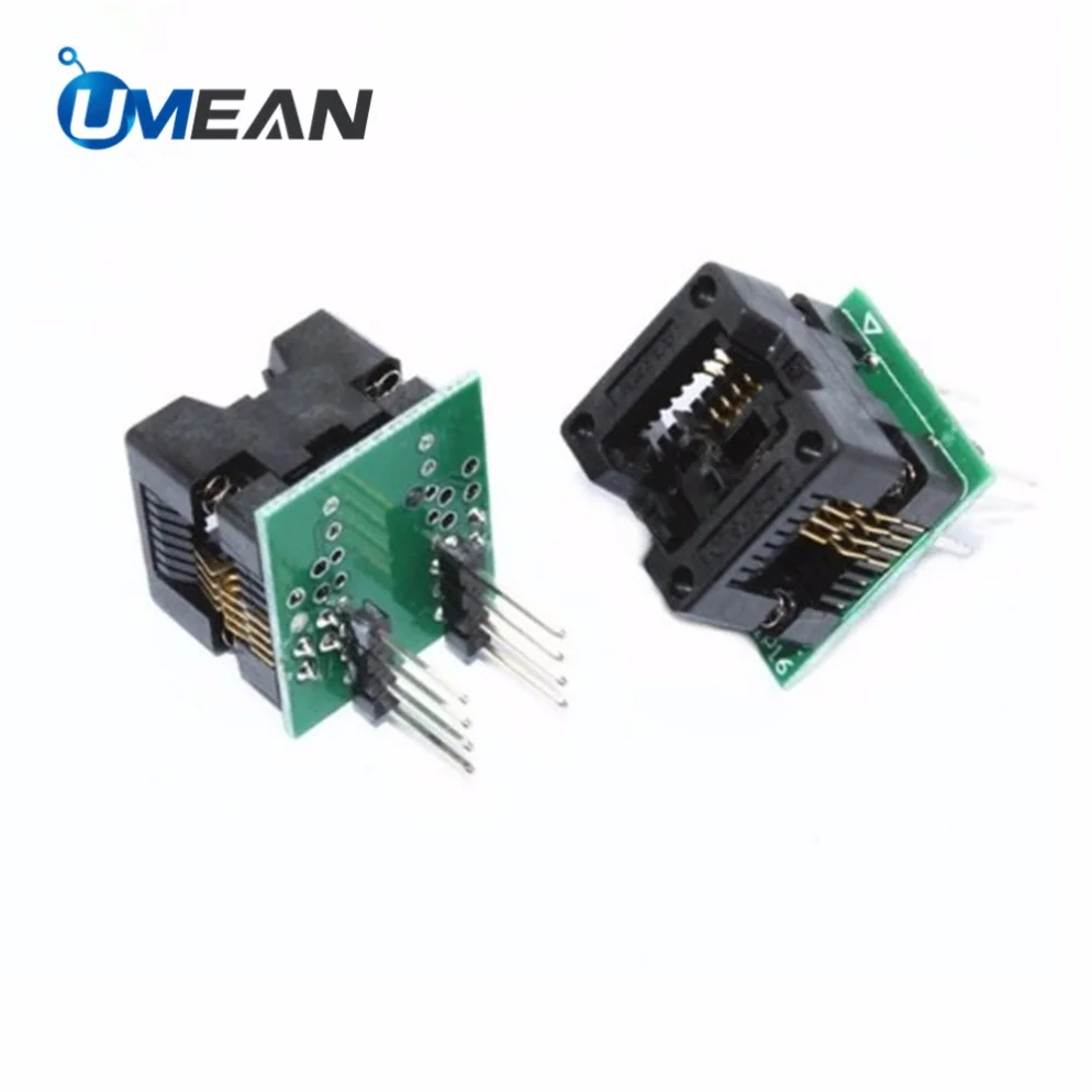 High Quality 150mil Wide SOIC8 SOP8 to DIP8 IC Test Socket Adapter Programmer Connector for DIY Electronic Kit | Обустройство дома