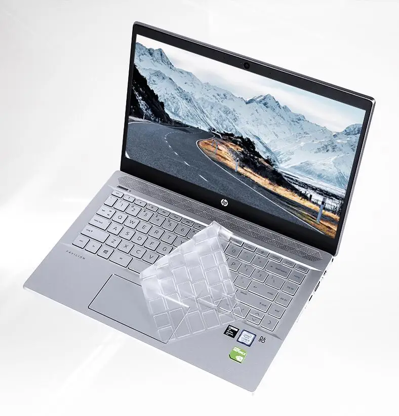 Laptop Keyboard Cover Compatible for HP Pavilion X360 14 Inch Notebook Protective Skin TPU Clear Film,Clear