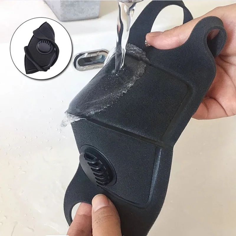 6 pcs Dust Mask Filter Anti PM2.5 Air Pollution Mouth Face Mask Winter Anti Dust Carbon Insert Washed Reusable Masks Men Women