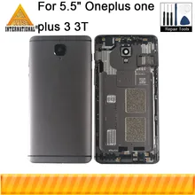 Axisinternational для oneplus 3 oneplus 3T Задняя крышка батареи чехол Корпус+ лоток для sim-карты+ боковые кнопки Flex+ стеклянная вспышка объектива