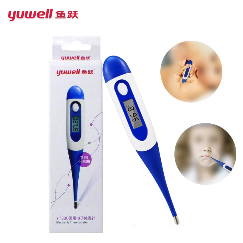 

Yuwell LCD Digital Electronic Oral Underarm Dual use Thermometer YT308 Infrared Digital Infrared Children Adult Temperaturer