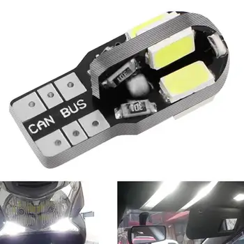 

4PCS led Car Interior Bulb Canbus Error Free T10 White 5730 8SMD LED 12V Car Side Wedge Light White Lamp Auto Bulb Car Styling