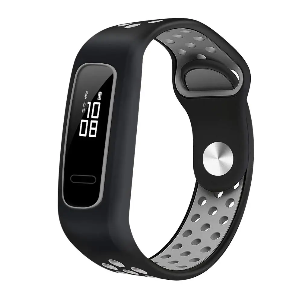  Silicone Two-Color Comfortable Wrist Band Replacement Strap For Huawei HONOR 4 Running/3E/AW70 Smar - 4000067471592