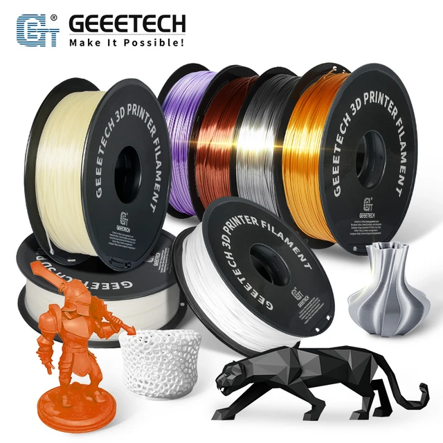 Geeetech 3D Printer Filament PLA 1.75mm 1KG(2.2lbs) Silk Color For 3D  Printing