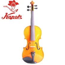 Капок скрипка V011, скрипка из цельного дерева ручной работы, блеск высококачественной скрипки, скрипка ручной работы, чехол с скрипой, бант канифоль