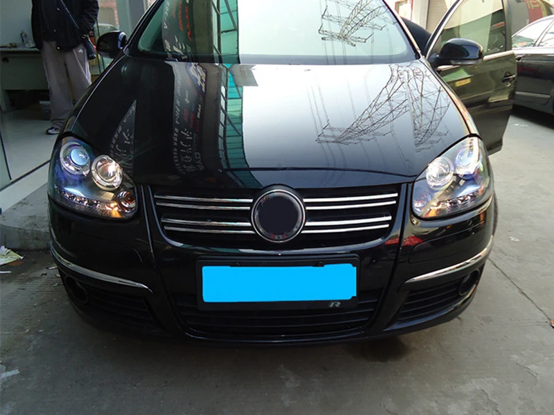 Головной фонарь для автомобиля VW Jetta 2006-2011 Jetta Gli головной светильник s противотуманный светильник s дневной ходовой светильник DRL H7 светодиодный Биксеноновая лампа автомобильные аксессуары