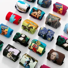 Дропшиппинг Осень Зима Ретро Женщины Мужчины Искусство Ван Гог Фреска всемирно известная серия масляной живописи женские носки забавные носки