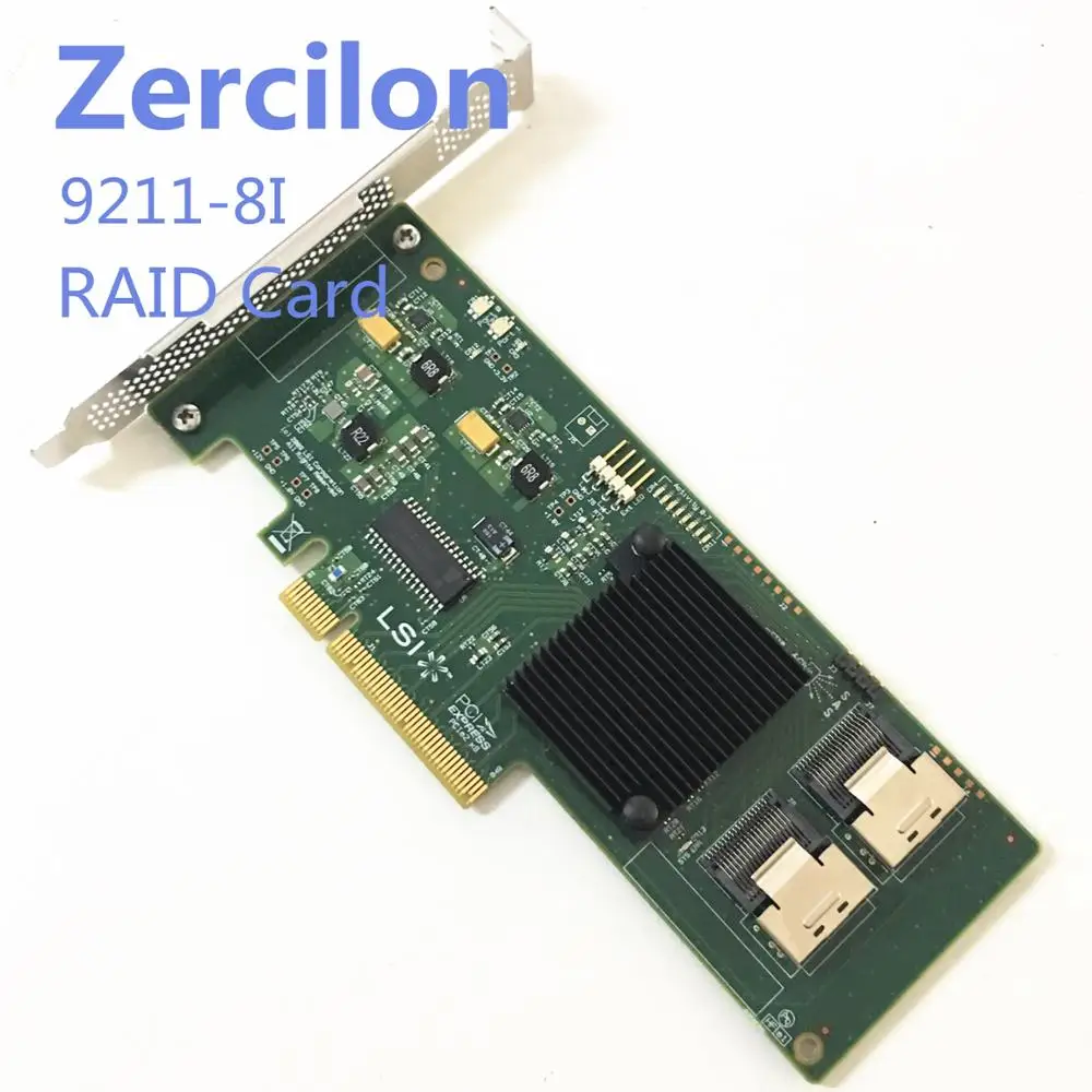  Original SAS SATA LSI 9211-8i 6Gbps 8 Ports HBA PCI-E RAID Controller Karte 4TB HBA Expansion Karte