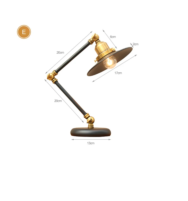 Скандинавская качающаяся рука длинная рука настольная лампа промышленный стиль ретро креативный Лофт Спальня прикроватный бар активность подарок настольная лампа