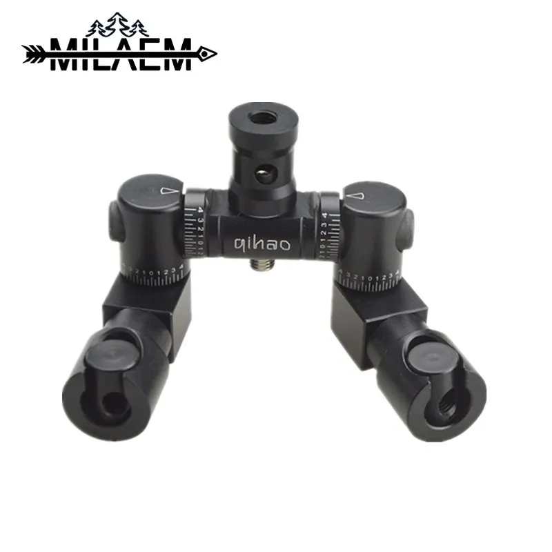

Archery Compound Bow Double-side V Bar Shock Absorber Connector Adjustable Aluminum Alloy Outdoor Shooting Hunting Accessories