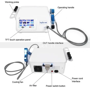 

Pneumatic Erectile Dysfunction Rehabilitation Extracorporeal Joint Pain Relief Shock Wave Massage Machine with CE Approval