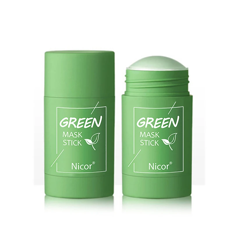 1Pc Green Tea Cleansing Oil Mask Clean Pore Dirt and Balance Grease Eggplant Improve Acne Marks Whitening Skin Care Face | Красота и