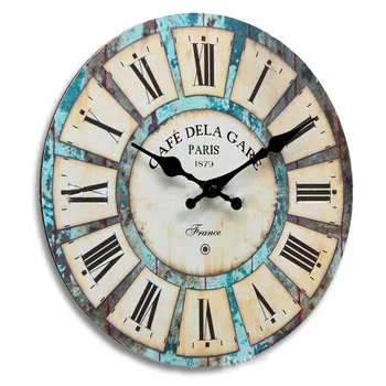 

Vintage Round Wall Clock Modern Clock Quartz Horloge Retro Wathces Relogio De Parede Drop Shipping Home Decoration Living Room